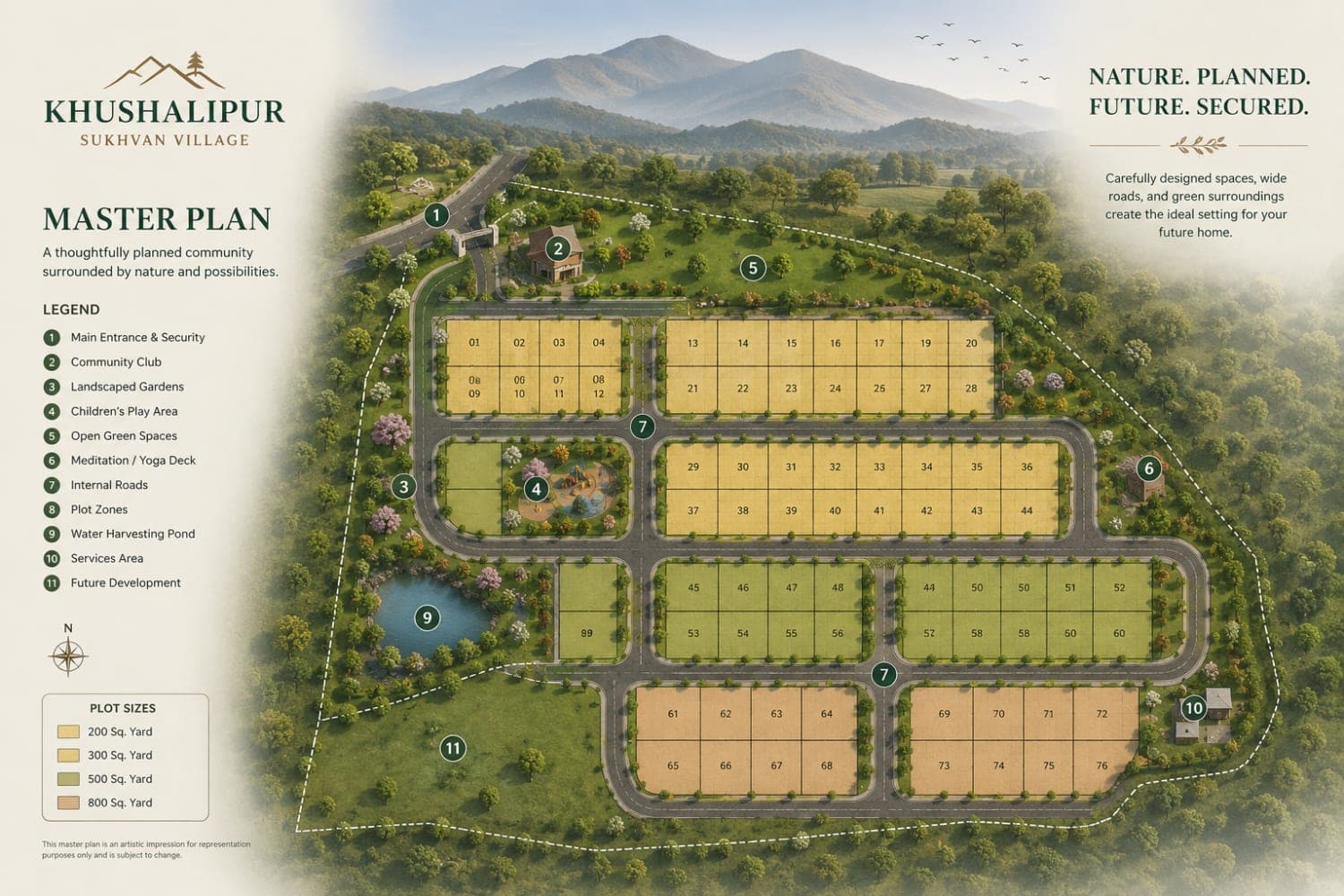Khushalipur – Sukhvan Village master plan — The Master Vision